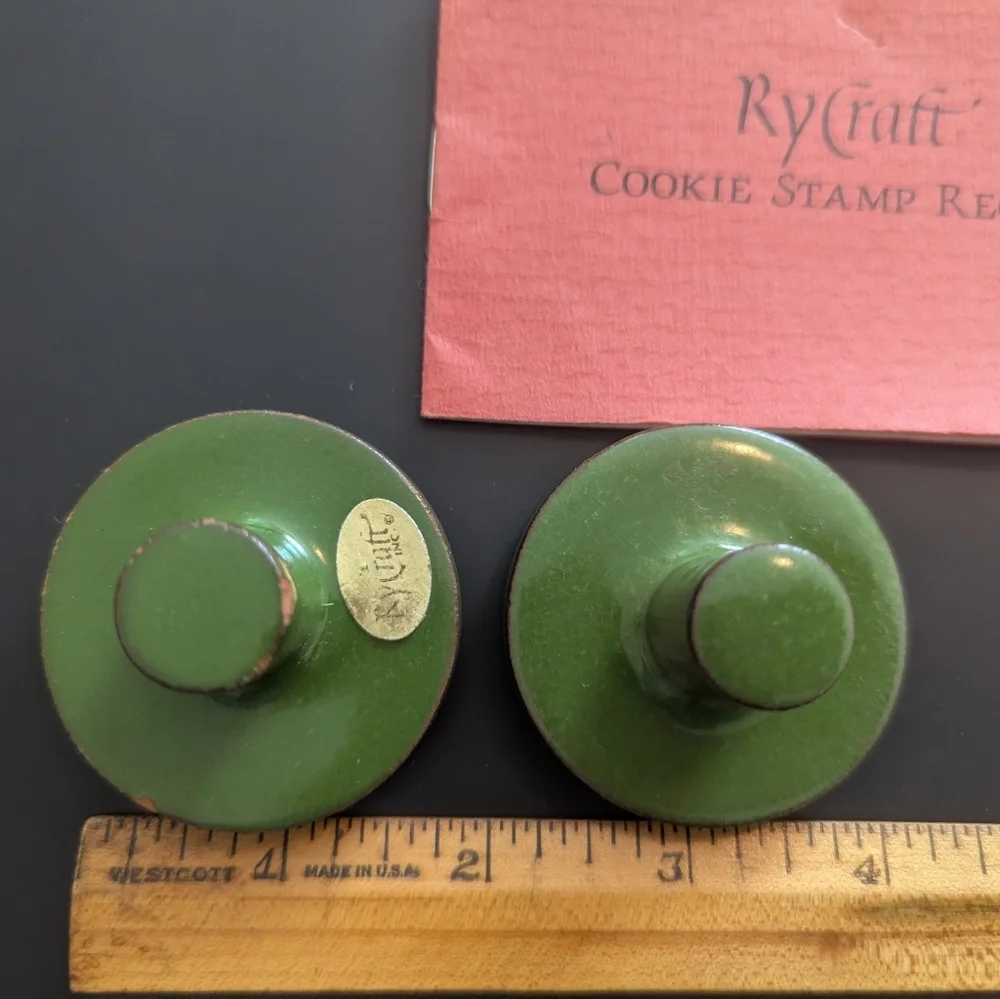 Green Rycraft Cookie Stamps Recipe Book Scandinavian Vintage 1980, 1985